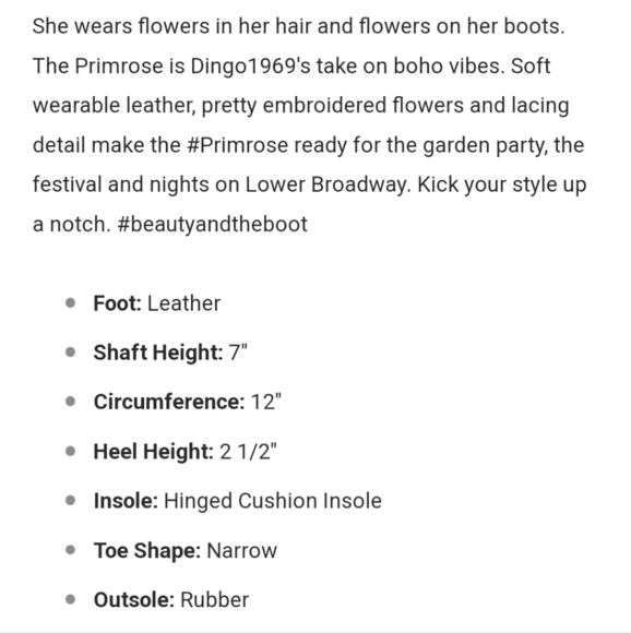 DINGO PRIMROSE LEATHER BOOTIE, SZ 9.5 - Picture 16 of 16